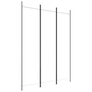 vidaXL 3枚パネル 間仕切り ホワイト 150x200cm 布製