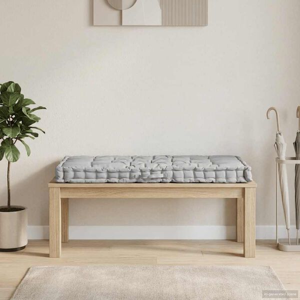 vidaXL フロアパレットソファクッション 120x80x10 cm グレー