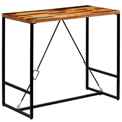 vidaXL バーテーブル 無垢の再生木材 120x60x106cm