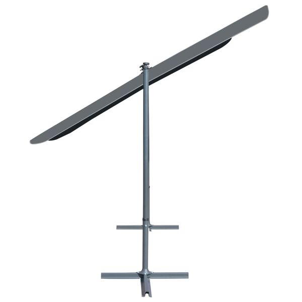 vidaXL ガゼボ 角度調節＆引き込み式ルーフ付き 350x253x196cm アントラシート