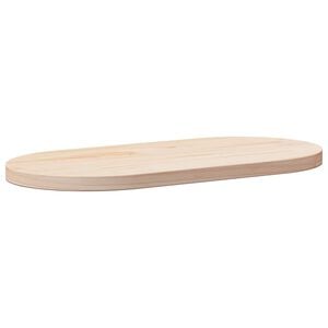 vidaXL テーブルトップ 60x30x2.5 cm 無垢材 パイン材 オーバル