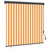 vidaXL 屋外用ローラーブラインド 160x250cm ホワイト＆オレンジ
