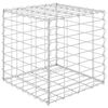 vidaXL キューブ ガビオン レイズドベッド スチール製 40x40x40cm