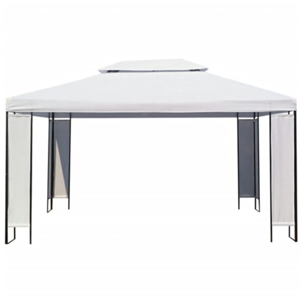 vidaXL ガゼボ ホワイト 3x4m
