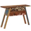 vidaXL コンソールテーブル 110x30x75cm 無垢の再生木材