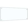 vidaXL キッチンスプラッシュバック 2 pcs トランスペアレント 100 x 40 cm 強化ガラス