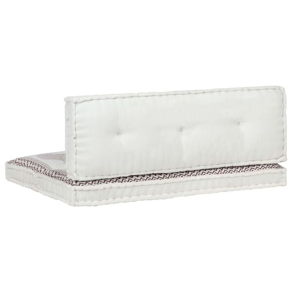 vidaXL ガーデンパレットクッション 2点セット プリント柄