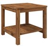 vidaXL コーヒーテーブル ナチュラル 48.5 x 49 x 45 cm ソリッドアカシアウッド