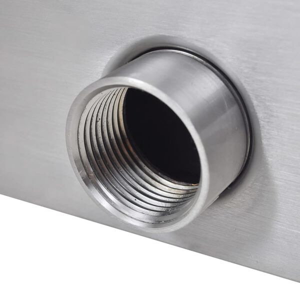 vidaXL 長方形 ウォーターフォール プール噴水 ステンレス スチール 90 cm