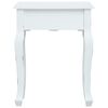 vidaXL ベッドサイドキャビネット ホワイト 40x30x50.5cm 木材