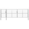 vidaXL ガーデンゲート スチール 500x150 cm シルバー