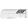 vidaXL 鶏小屋 3 pcs シルバー 600 x 200 x 200 cm スチールとPE