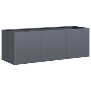 vidaXL プランター アンスラサイト 120x40x40 cm 冷間圧延鋼