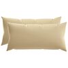 vidaXL クッションカバー 2 pcs HEERLEN ベージュ 40 x 80 cm ポリエステル