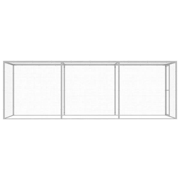 vidaXL 猫用ケージ 4.5x1.5x1.5m 亜鉛メッキ鋼製