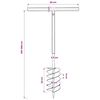 vidaXL グラウンドドリル ハンドル付き 150mm 延長チューブ 9m スチール