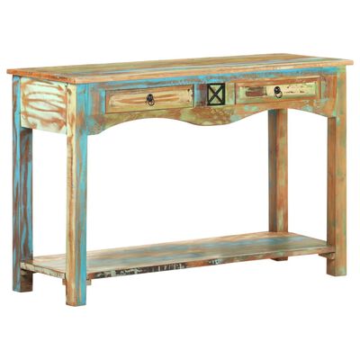 vidaXL コンソールテーブル 120x40x75cm 無垢の再生木材