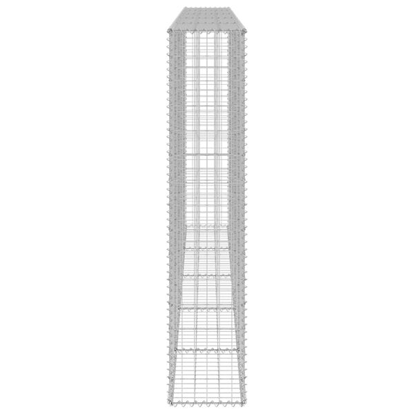vidaXL ガビオンウォール カバー付き 亜鉛メッキ鋼製 300x30x150cm