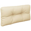 vidaXL パレットクッション ベージュ 80x40x12 cm ファブリック