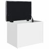 vidaXL 収納ベンチ ホワイト 62x42x45 cm エンジニアードウッド