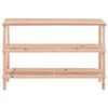 vidaXL 3段シューズラック モミ無垢材