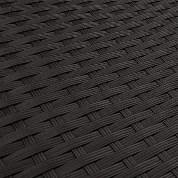 vidaXL ガーデンダイニングセット 9点 クッション付き グレー ポリラタン製