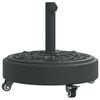vidaXL パラソルベース キャスター付き &Oslash;38 / 48 mmポール用 27 kg 円形