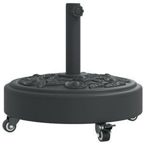 vidaXL パラソルベース キャスター付き &Oslash;38 / 48 mmポール用 27 kg 円形