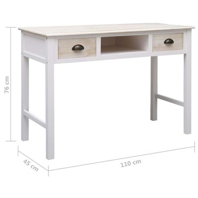 vidaXL コンソールテーブル 110x45x76cm 木製