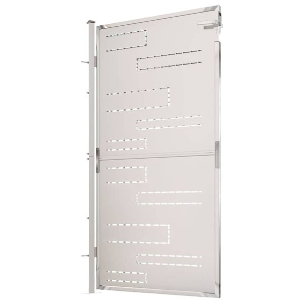 vidaXL ガーデンゲート 100x175 cm ステンレススチール