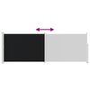 vidaXL 引き込み式サイドオーニング 160x500cm ブラック