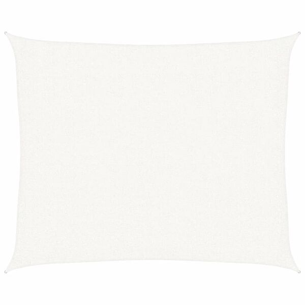 vidaXL サンシェードセイル 160g/m² ホワイト 2.5x3m 高密度ポリエチレン