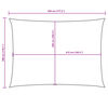 vidaXL サンシェード 3x4.5m 長方形 オックスフォード生地 アントラシート