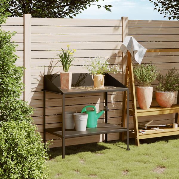 vidaXL 植物スタンド アントラシート 100x54,5x100cm 亜鉛メッキ鋼