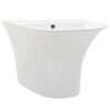 vidaXL 洗面器 ホワイト 47 x 45 x 37 cm 光沢のあるセラミック