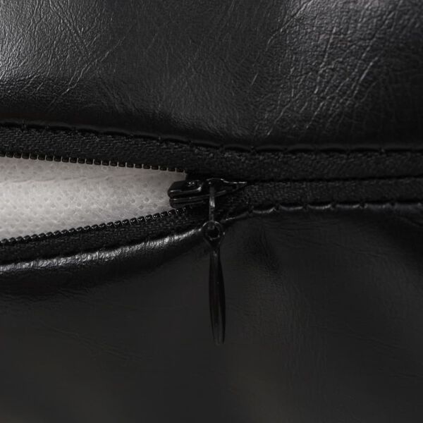 vidaXL クッション 2個セット PU製 40x60cm ブラック