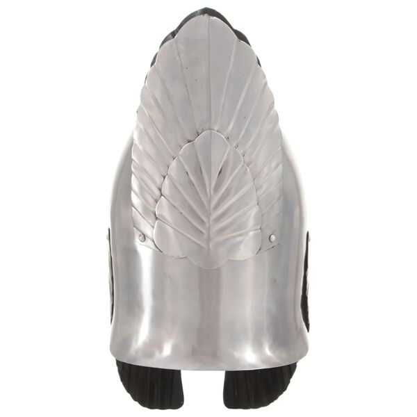 vidaXL ファンタジー 中世の騎士用 ヘルメット レプリカ ライブRPG用 (LARP) シルバー スチール製