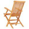 vidaXL 折りたたみ式 屋外ダイニング 7点セット チーク無垢材