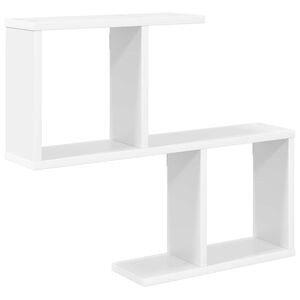 vidaXL 壁棚 ホワイト 60 x 12 x 50.5 cm エンジニアードウッド