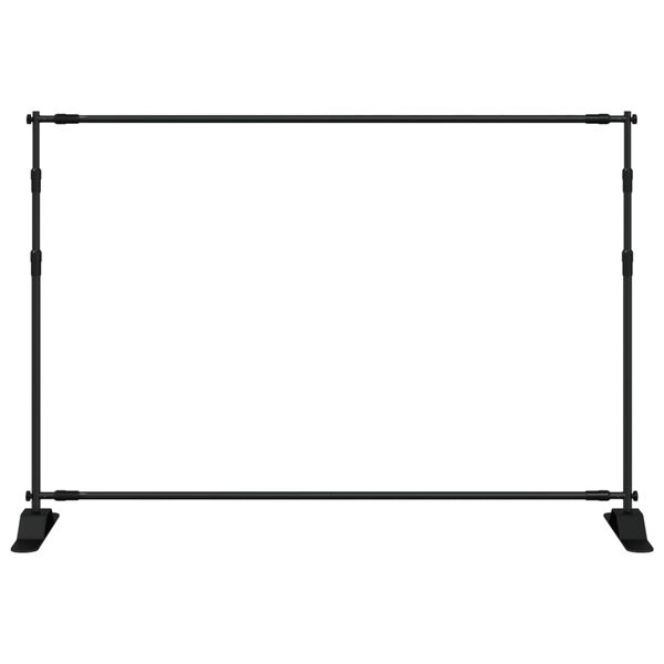 vidaXL バックドロップスタンド ブラック 305x243 cm スチール