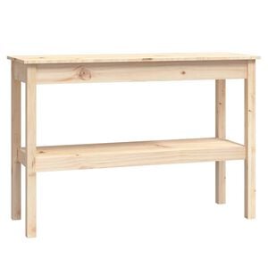 vidaXL コンソールテーブル 110x40x75 cm 無垢材 パイン材