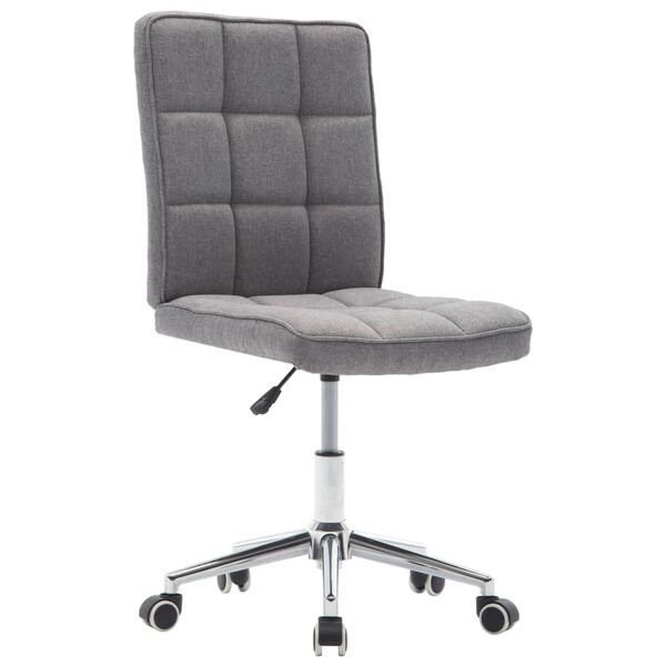 vidaXL ダイニングチェア 2点 ライトグレー 布製