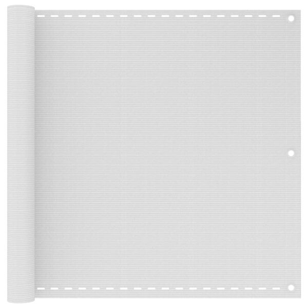 vidaXL バルコニースクリーン ホワイト 90x500cm 高密度ポリエチレン