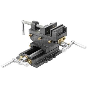 vidaXL 手動操作式 横送り台/ボール盤用 バイス 70mm