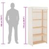 vidaXL 洋服ダンス ホワイト 79x40x170cm 布製