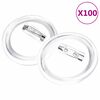vidaXL 缶バッジキット 安全ピン付き 100セット アクリル製 44mm