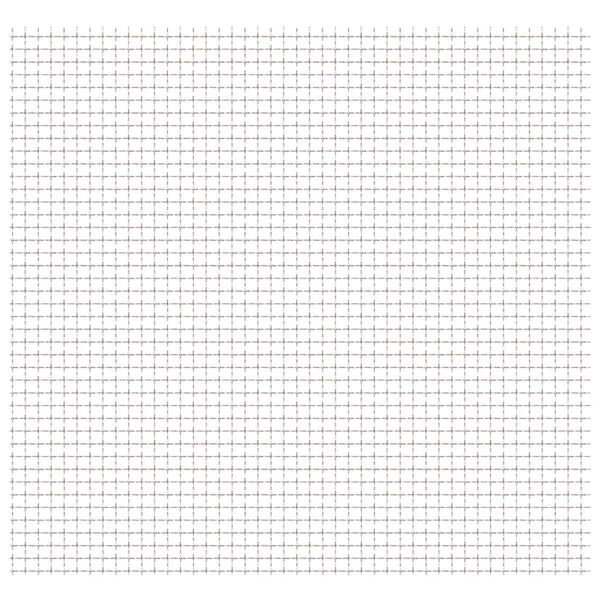 vidaXL ガーデンワイヤーフェンス クリンプ金網 ステンレススチール製 50&times;50cm 11x11x2mm