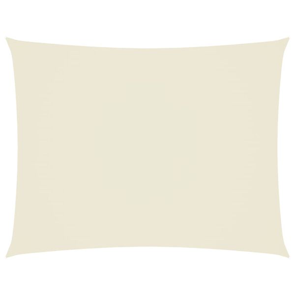 vidaXL サンシェード 4x6m 長方形 オックスフォード生地 クリーム