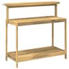 vidaXL 屋外ポッティングベンチ 111.5 x 48.5 x 107 cm ソリッドアカシアウッド ホワイト