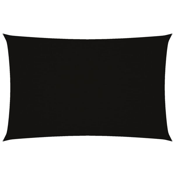 vidaXL サンシェードセイル 4x7m 長方形 オックスフォード生地 ブラック